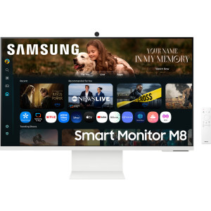 Samsung M8 M80F monitor de ecrã 81,3 cm (32") 3840 x 2160 pixels 4K Ultra HD LCD Branco