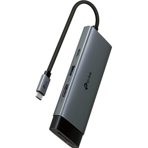 TP-Link UH7021C hub de interface USB Type-C 5000 Mbit s Alumínio, Preto