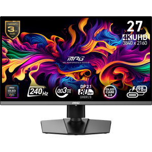 MSI MPG 272URX QD-OLED monitor de ecrã 67,3 cm (26.5") 3840 x 2160 pixels 4K Ultra HD Preto