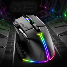 Spirit of Gamer PRO-M5 rato Jogos Mão direita USB Type-A Ótico 12800 DPI