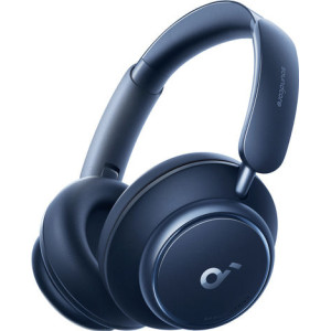 Anker Space Q45 Auscultadores Com fios e sem fios Fita de cabeça Chamadas Música USB Type-C Bluetooth Azul