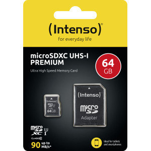 Intenso 3423490 cartão de memória 64 GB MicroSDXC UHS-I Classe 10