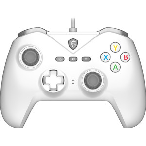 MSI FORCE GC200 WHITE controlador de jogo Branco USB Gamepad Analógico   Digital Android, PC