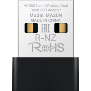 Mercusys MA20N cartão de rede WLAN 650 Mbit s