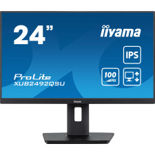 iiyama ProLite XUB2492QSU-B1 monitor de ecrã 60,5 cm (23.8") 2560 x 1440 pixels Quad HD LED Preto
