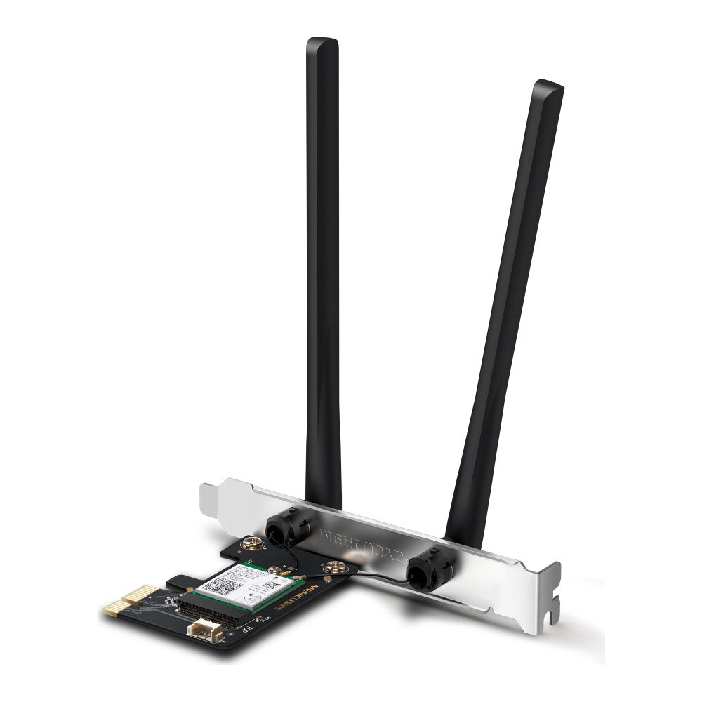 Mercusys MA80XE cartão de rede Interno WLAN Bluetooth 3000 Mbit s Mercusys MA80XE cartão de rede Interno WLAN Bluetooth 3000 Mbit s