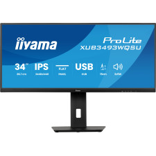iiyama ProLite XUB3493WQSU-B6 monitor de ecrã 86,4 cm (34") 3440 x 1440 pixels UltraWide Quad HD LED Preto