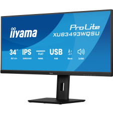 iiyama ProLite XUB3493WQSU-B6 monitor de ecrã 86,4 cm (34") 3440 x 1440 pixels UltraWide Quad HD LED Preto