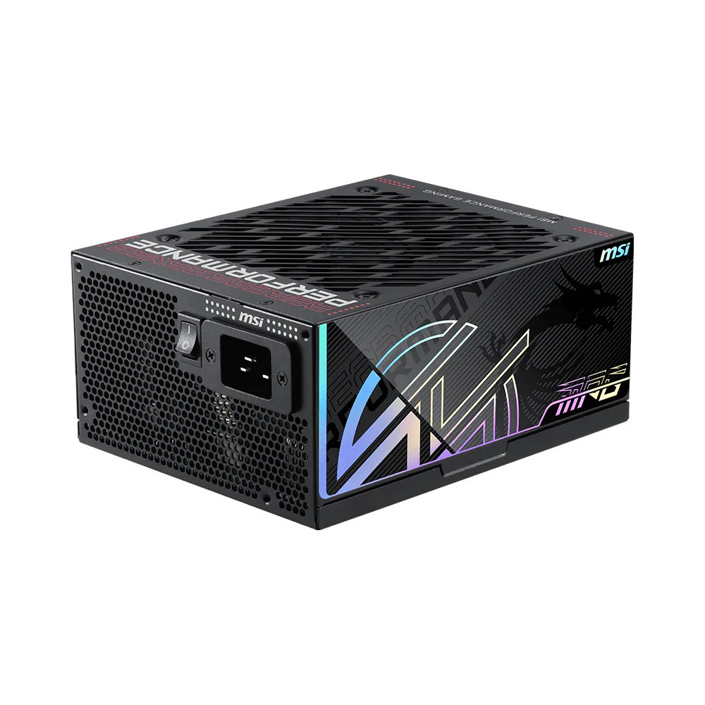 MSI MPG Ai1300TS PCIE5 fonte de alimentação 1300 W 24-pin ATX ATX Preto MSI MPG Ai1300TS PCIE5 fonte de alimentação 1300 W 24-pin ATX ATX Preto