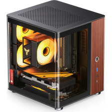Jonsbo TK-0 BLACK caixa para computador Preto, Madeira