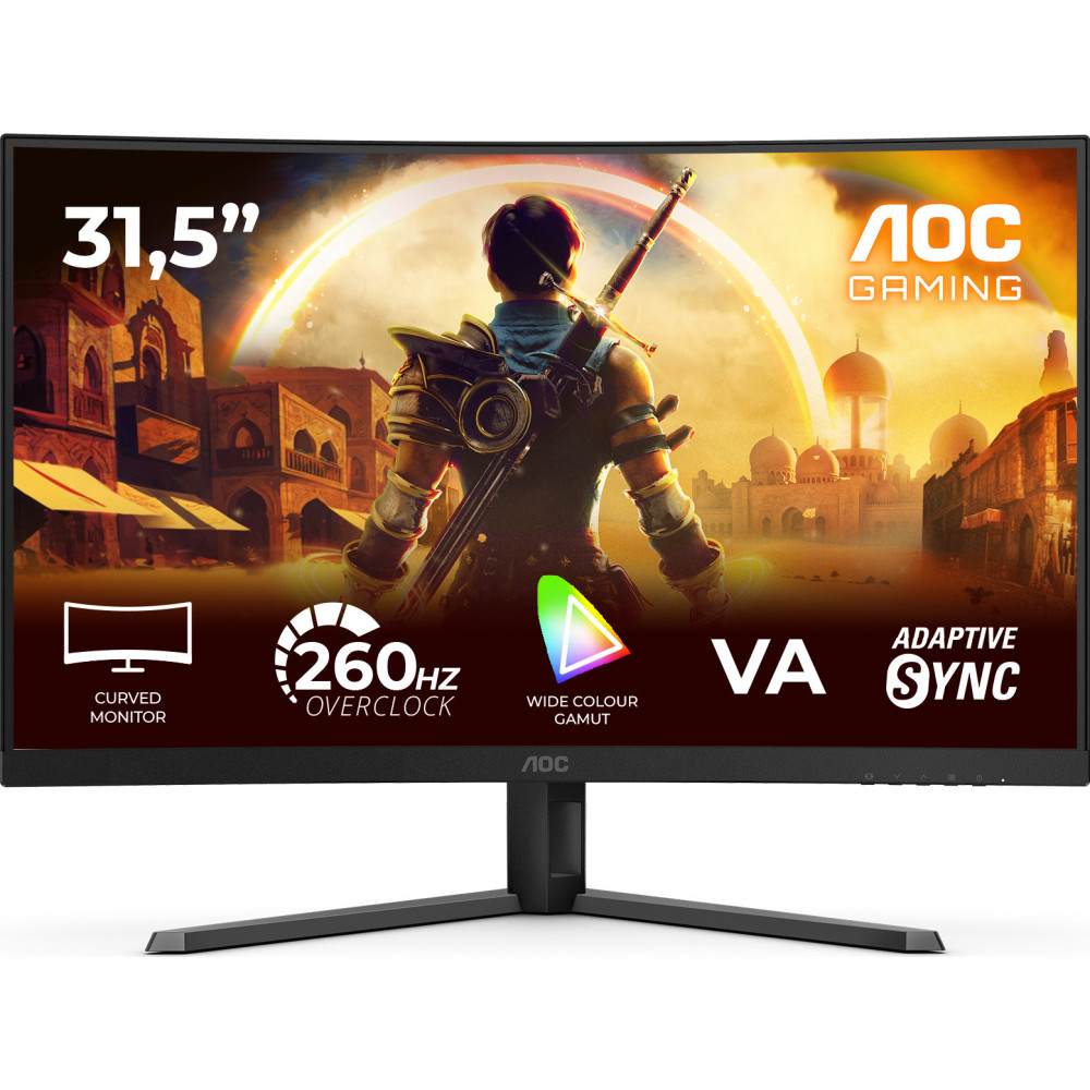 AOC G4 C32G42ZE monitor de ecrã 80 cm (31.5") 1920 x 1080 pixels Full HD LED Preto, Vermelho AOC G4 C32G42ZE monitor de ecrã 80 cm (31.5") 1920 x 1080 pixels Full HD LED Preto, Vermelho