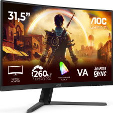 AOC G4 C32G42ZE monitor de ecrã 80 cm (31.5") 1920 x 1080 pixels Full HD LED Preto, Vermelho