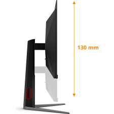 AOC G4 Q27G4ZD monitor de ecrã 67,3 cm (26.5") 2560 x 1440 pixels Quad HD QD-OLED Preto, Vermelho