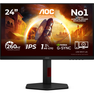 AOC G4 24G4ZR monitor de ecrã 60,5 cm (23.8") 1920 x 1080 pixels Full HD LED Preto, Vermelho