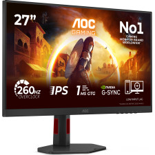 AOC G4 27G4ZR monitor de ecrã 68,6 cm (27") 1920 x 1080 pixels Full HD LED Preto, Vermelho