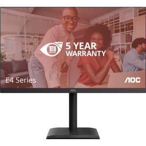 AOC E4 U27E4CV monitor de ecrã 68,6 cm (27") 3840 x 2160 pixels 4K Ultra HD LED Preto