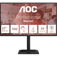 AOC 27E4U monitor de ecrã 68,6 cm (27") 1920 x 1080 pixels Full HD LED Preto