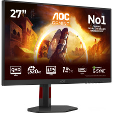 AOC G4 Q27G4SRU monitor de ecrã 68,6 cm (27") 2560 x 1440 pixels Quad HD LED Preto, Vermelho