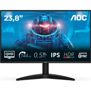 AOC B3 Q24B36X monitor de ecrã 60,5 cm (23.8") 2560 x 1440 pixels Quad HD LED Preto