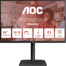 AOC E4 X24E4U monitor de ecrã 61 cm (24") 1920 x 1200 pixels Full HD LED Preto