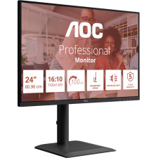 AOC E4 X24E4U monitor de ecrã 61 cm (24") 1920 x 1200 pixels Full HD LED Preto