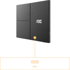 AOC 16T3EA TV Monitor Portátil Preto 39,6 cm (15.6") 1920 x 1080 pixels
