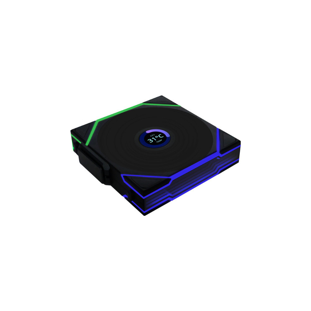 Lian Li Uni Fan TL WIRELESS LCD 140 REVERSE BLADE Caixa de computador Ventoinha 14 cm Preto 1 unidade(s) Lian Li Uni Fan TL WIRELESS LCD 140 REVERSE BLADE Caixa de computador Ventoinha 14 cm Preto 1 unidade(s)