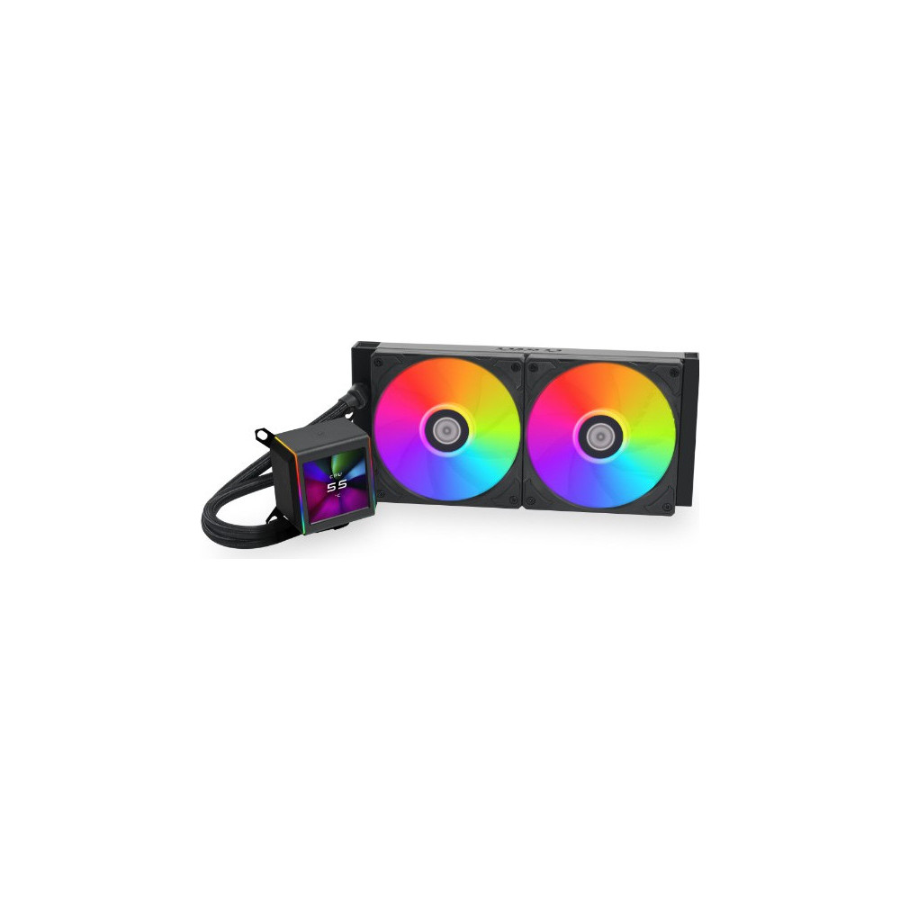 Lian Li GA II LCD Processador Kit de arrefecimento líquido 12 cm Branco Lian Li GA II LCD Processador Kit de arrefecimento líquido 12 cm Branco