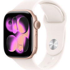 Apple Watch Series 11 OLED 42 mm Digital 374 x 446 pixels Ecrã táctil Rosa dourado Wi-Fi GPS