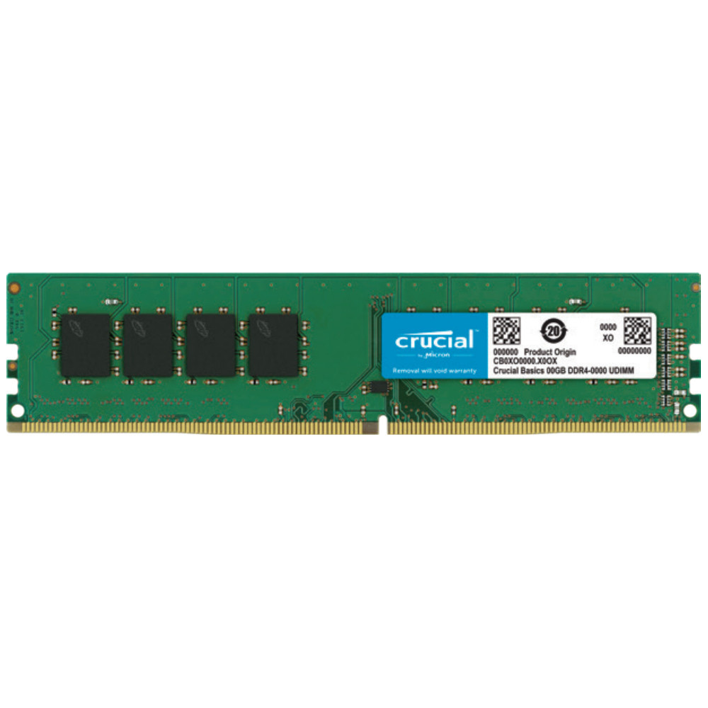 Crucial CB8GU3200 módulo de memória 4 GB 1 x 4 GB DDR4 3200 MT s 288-pin DIMM Crucial CB8GU3200 módulo de memória 4 GB 1 x 4 GB DDR4 3200 MT s 288-pin DIMM