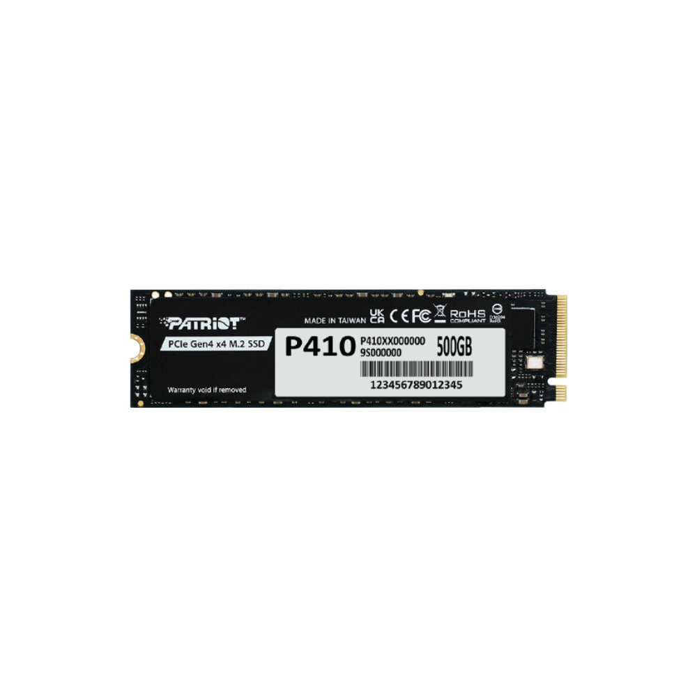 Patriot Memory P410 500 GB M.2 PCI Express NVMe Patriot Memory P410 500 GB M.2 PCI Express NVMe