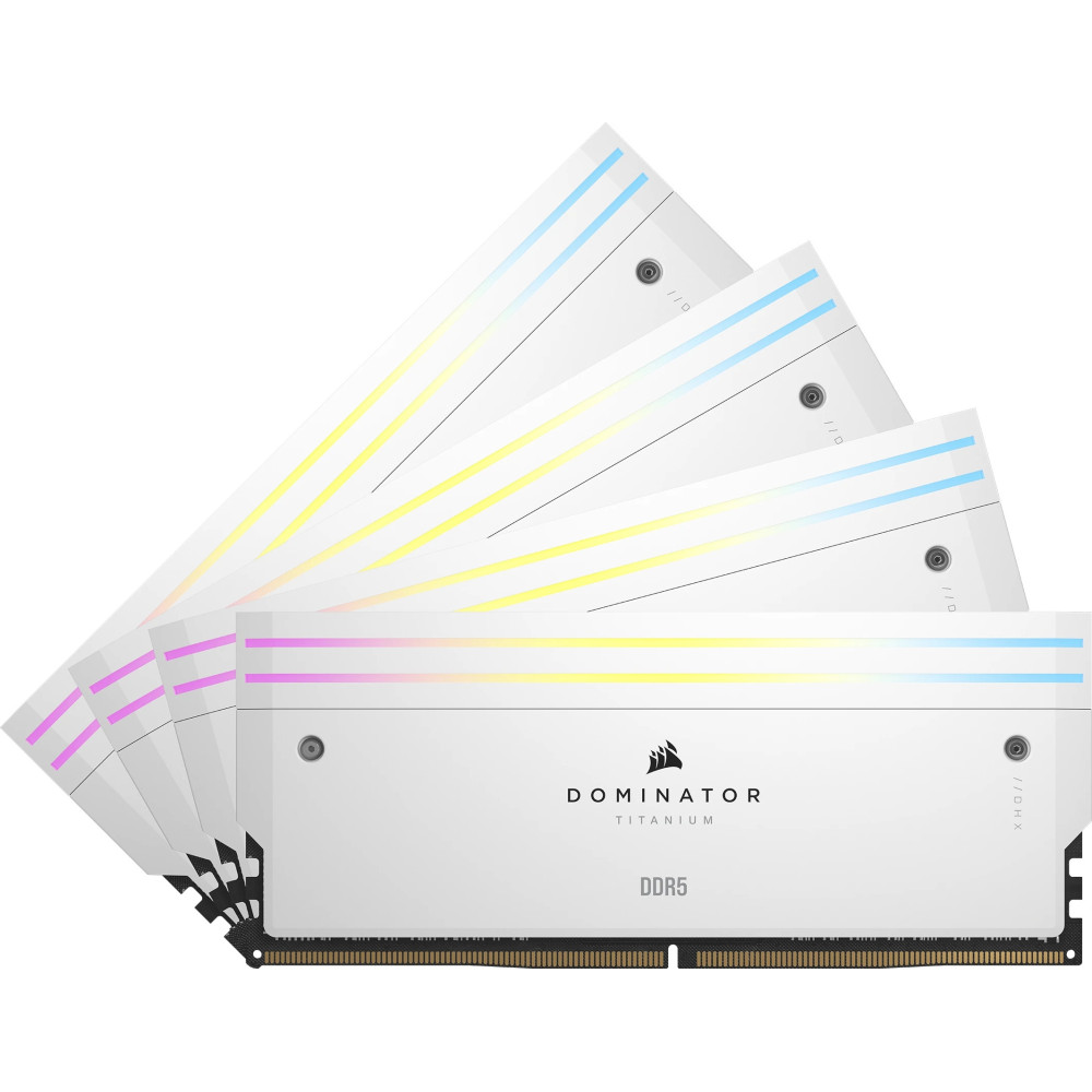 Corsair Dominator Titanium CMP64GX5M4B6000C36W módulo de memória 64 GB 4 x 16 GB DDR5 288-pin DIMM Corsair Dominator Titanium CMP64GX5M4B6000C36W módulo de memória 64 GB 4 x 16 GB DDR5 288-pin DIMM
