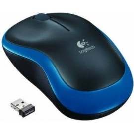 Rato Logitech M185 Ambidestro RF Wireless Ótico 1000 DPI Preto/Azul