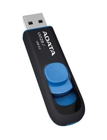 ADATA DashDrive UV128 32GB unidade de memória USB USB Type-A 3.2 Gen 1 (3.1 Gen 1) Preto, Azul