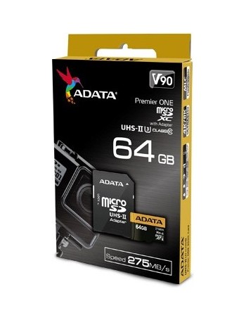 ADATA Premier ONE V90 cartão de memória 64 GB MicroSDXC Class 10 UHS-II