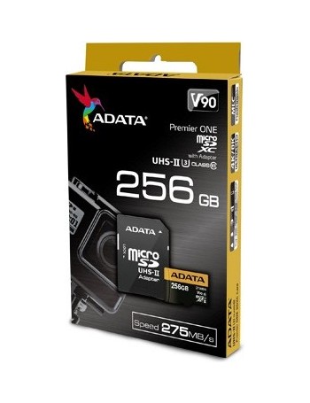 ADATA Premier ONE V90 cartão de memória 256 GB MicroSDXC Class 10 UHS-II