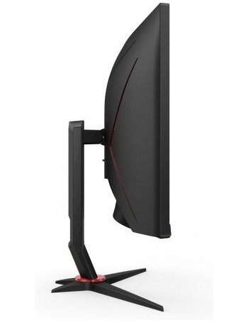 AOC Gaming CU34G2 BK monitor de ecrã plano 86,4 cm (34") 3440 x 1440 pixels 2K Ultra HD WVA Curvado Preto, Vermelho