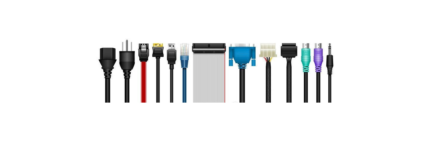 Cabos HDMI, SATA, Alimentação, Rede...