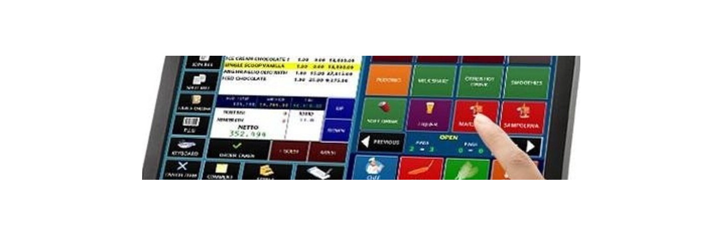 Monitores touch para pontos de venda (POS)