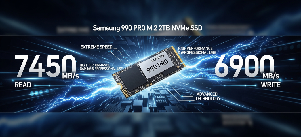 SSD Samsung 990 PRO M.2 2TB PCI Express 4.0 V-NAND MLC NVMe
